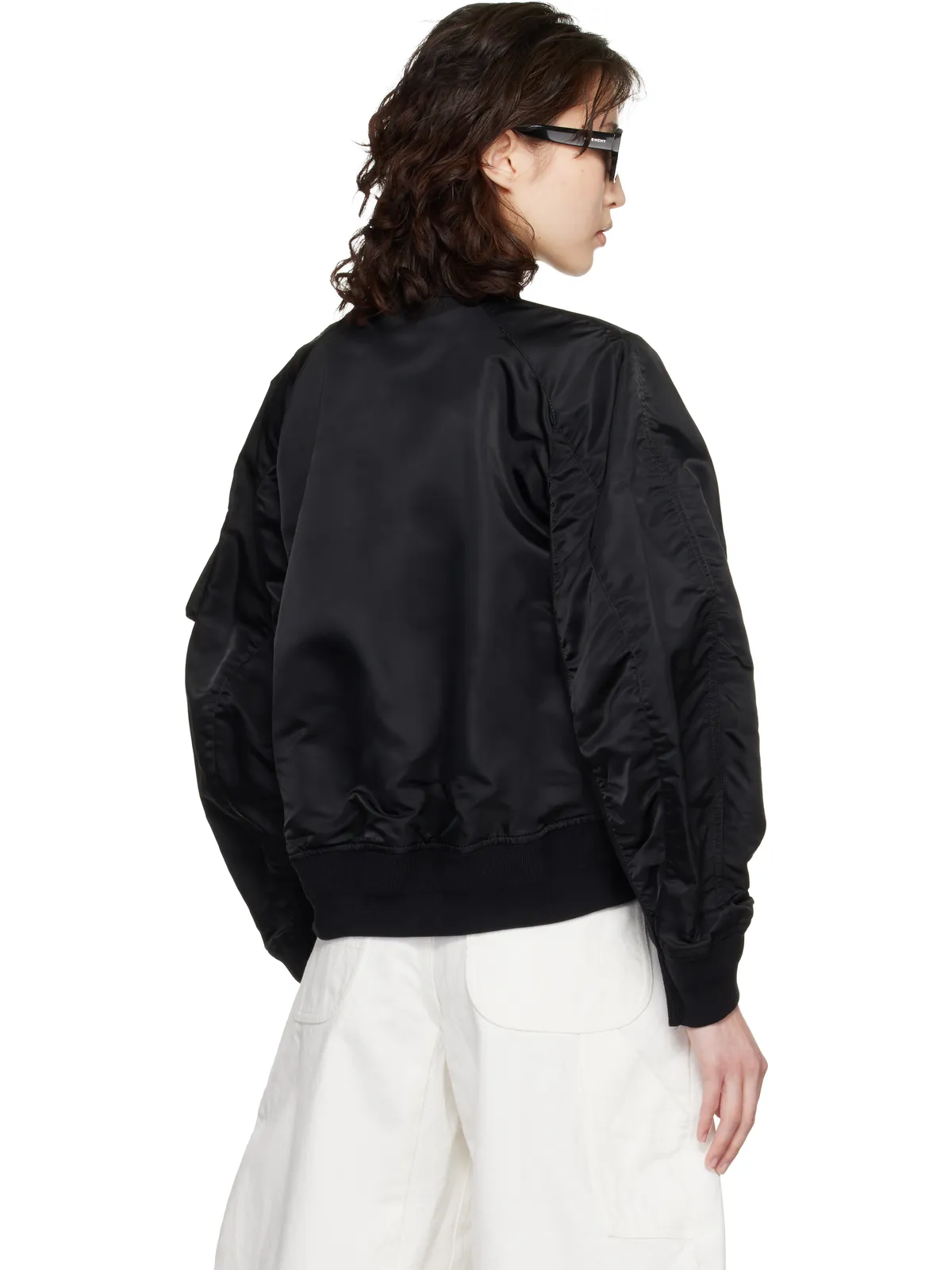 sacai ナイロンツイル＆ニット カーディガン - 画像3