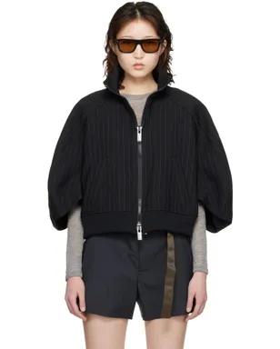 sacai Matelasse ツイル ボンバージャケット - サムネイル1