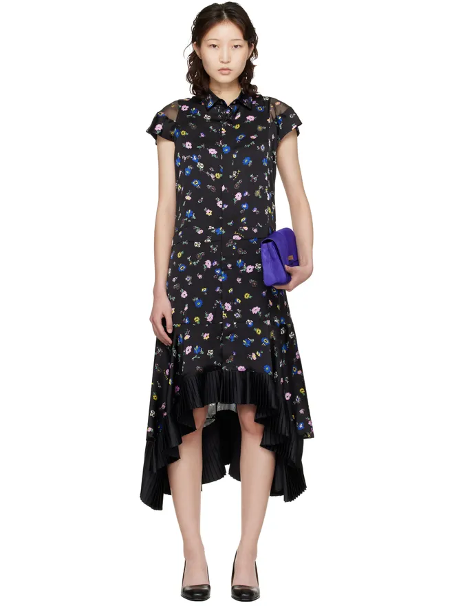 sacai sacai フローラルプリント ミディアムワンピースの商品画像