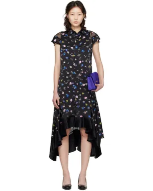 sacai フローラルプリント ミディアムワンピース - サムネイル1