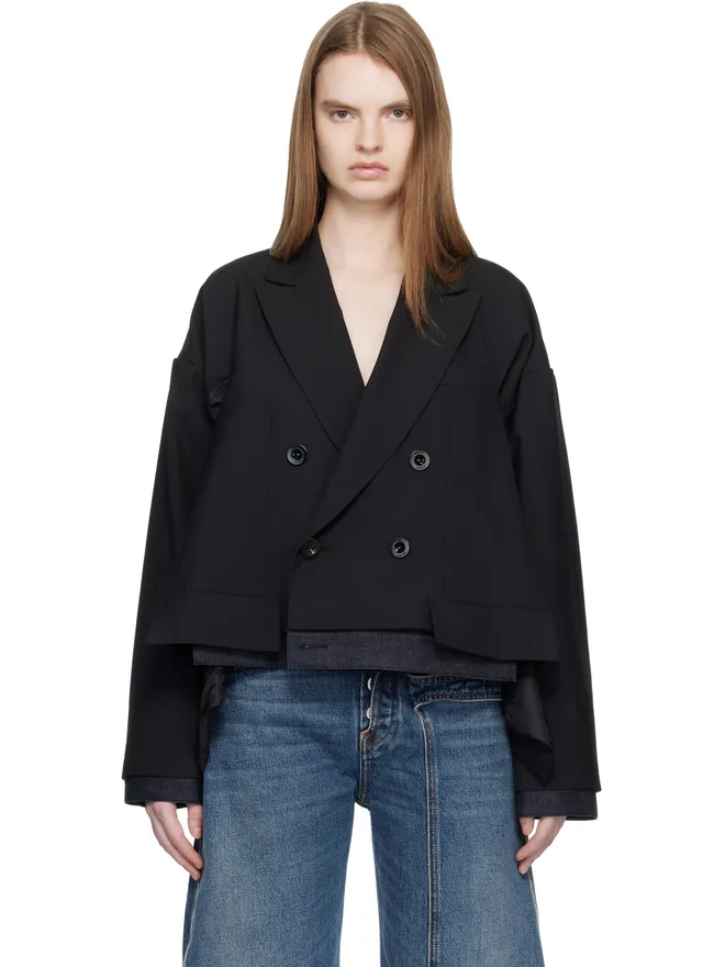 sacai sacai Suiting & Denim テーラードジャケットの商品画像