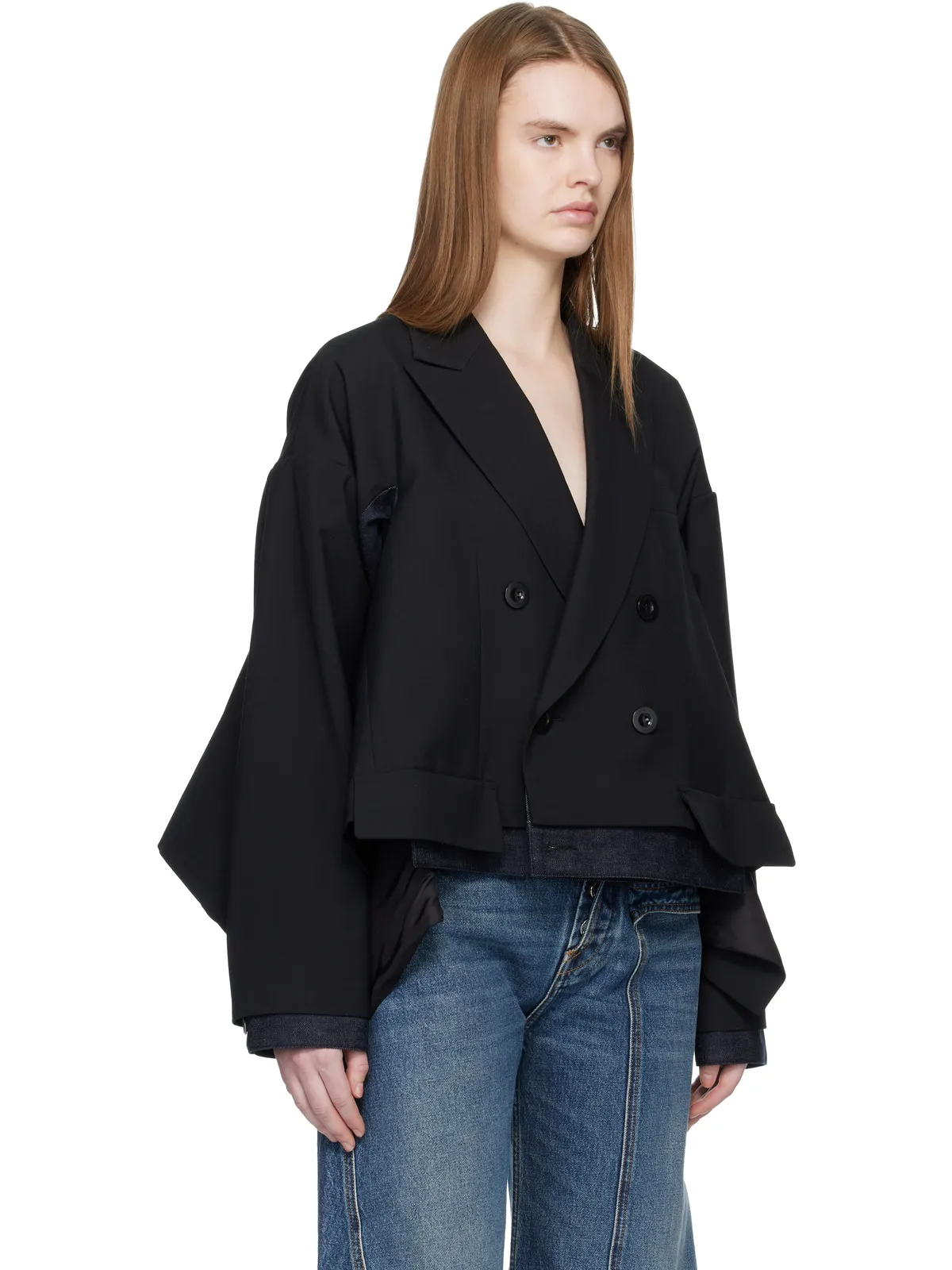 sacai Suiting & Denim テーラードジャケット - 画像2