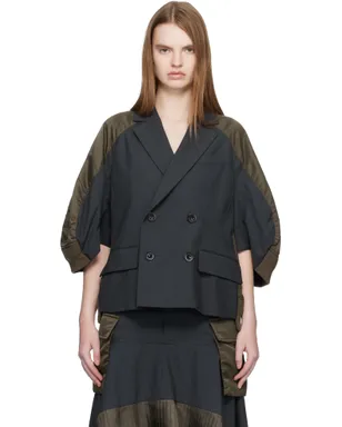 sacai Suiting ナイロンツイル テーラードジャケット - サムネイル1