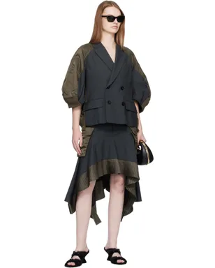 sacai Suiting ナイロンツイル テーラードジャケット - サムネイル4