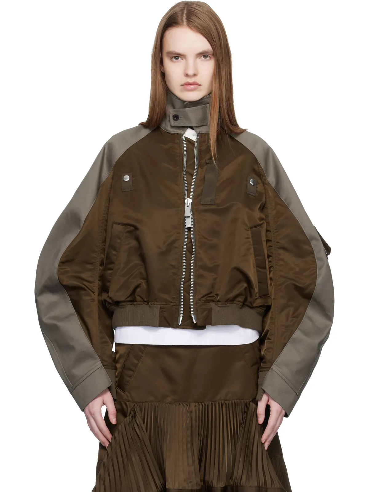 sacai Chino & Twill ボンバージャケット - 画像1