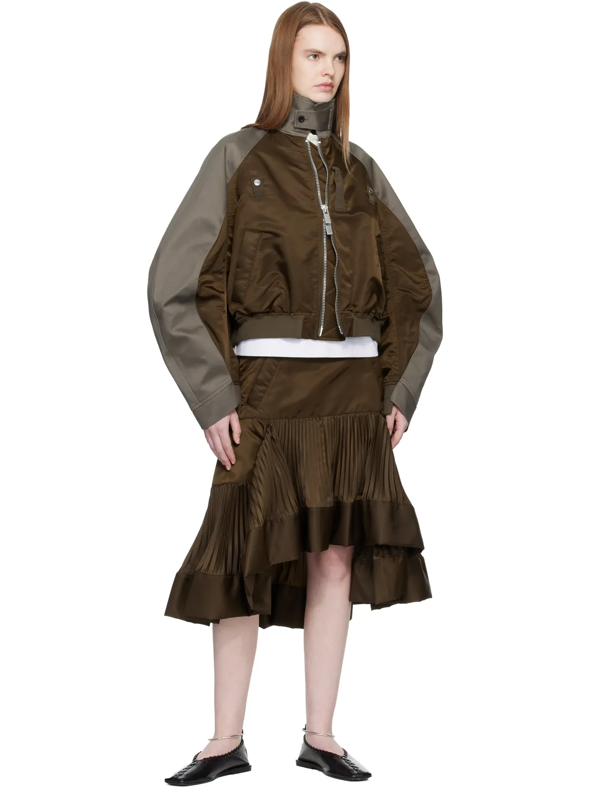 sacai Chino & Twill ボンバージャケット - 画像4