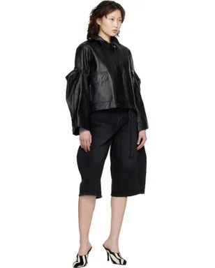 sacai レザー ブルゾンジャケット - サムネイル4