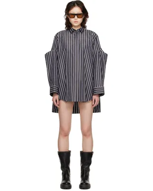 sacai ポプリン シャツ ミニワンピース - サムネイル1
