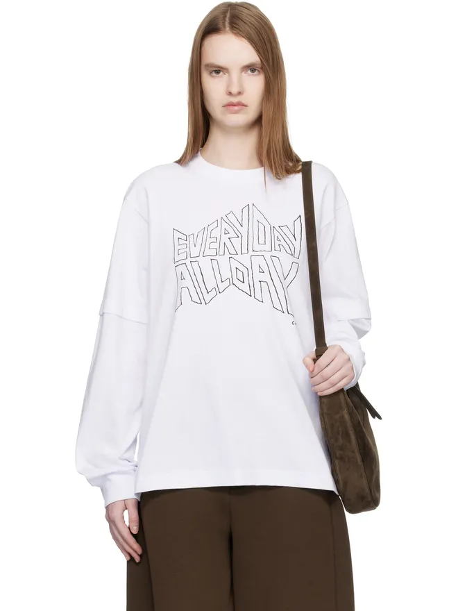 sacai sacai 'geoff sacai' プリント 長袖Tシャツの商品画像