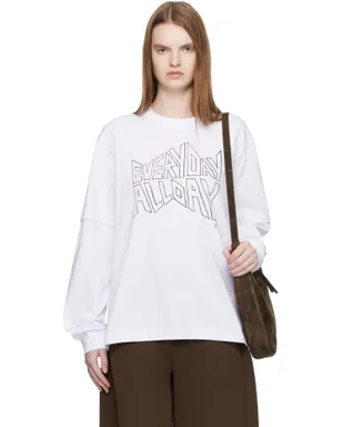 sacai 'geoff sacai' プリント 長袖Tシャツ - サムネイル1