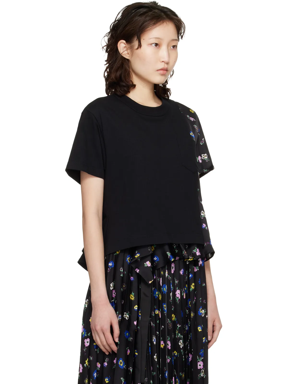 sacai フローラル プリントTシャツ - 画像2