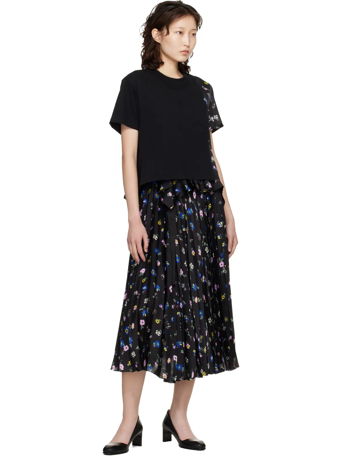 sacai フローラル プリントTシャツ - 画像4
