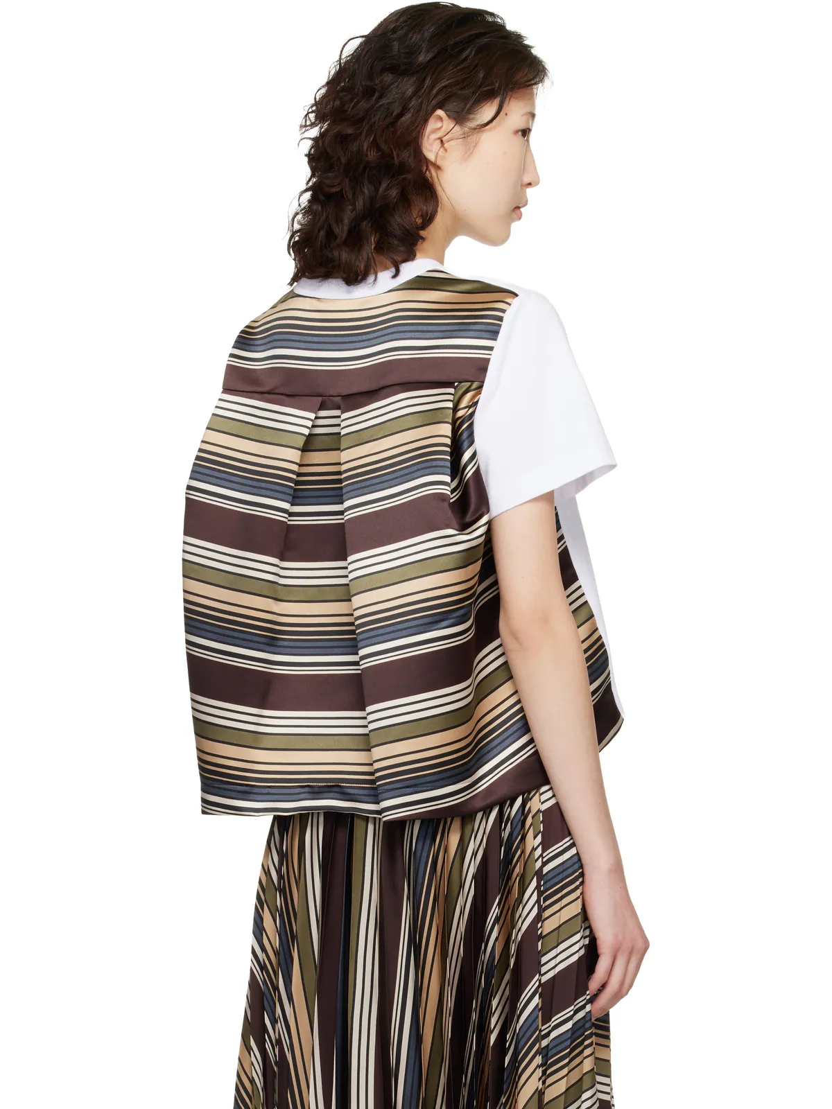 sacai Horizontal ボーダー Tシャツ - 画像3