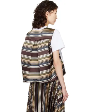 sacai Horizontal ボーダー Tシャツ - サムネイル3