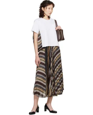 sacai Horizontal ボーダー Tシャツ - サムネイル4