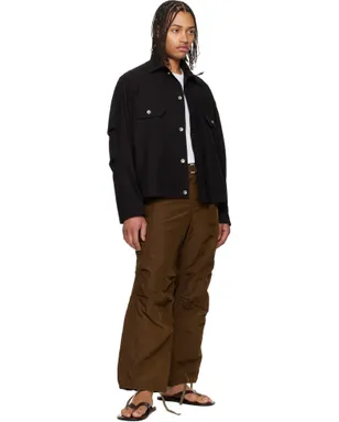 sacai ブラウン Treatedナイロンツイル カーゴパンツ - サムネイル4