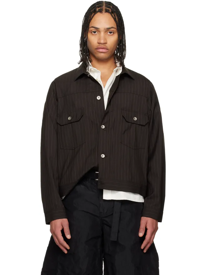 sacai sacai チョークストライプ ジャケットの商品画像