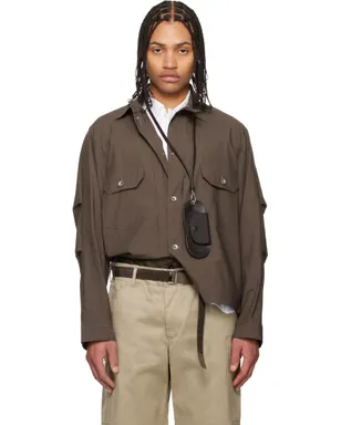 sacai Typewriter コットン ジャケット - サムネイル1