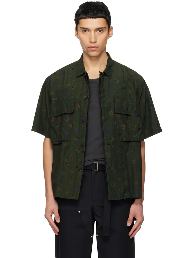 sacai sacai オーバーダイ フローラル プリントシャツの商品画像