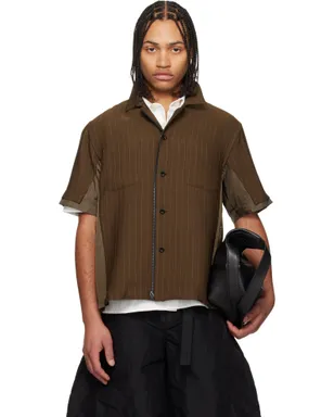 sacai Matelasse ツイル シャツ - サムネイル1
