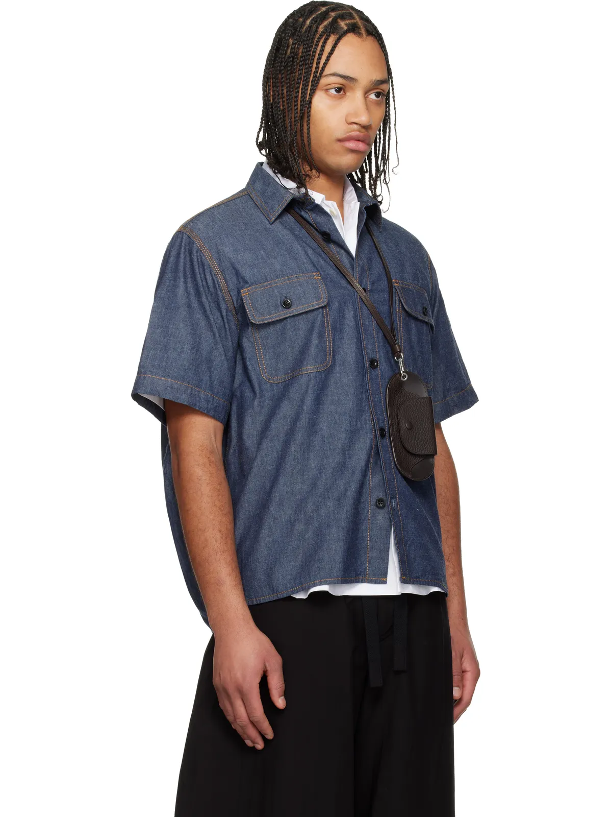 sacai Light Weight デニムシャツ - 画像2