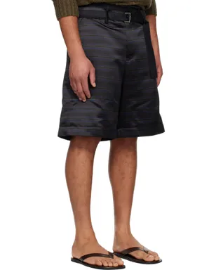 sacai Horizontal ボーダー ショートパンツ - サムネイル2