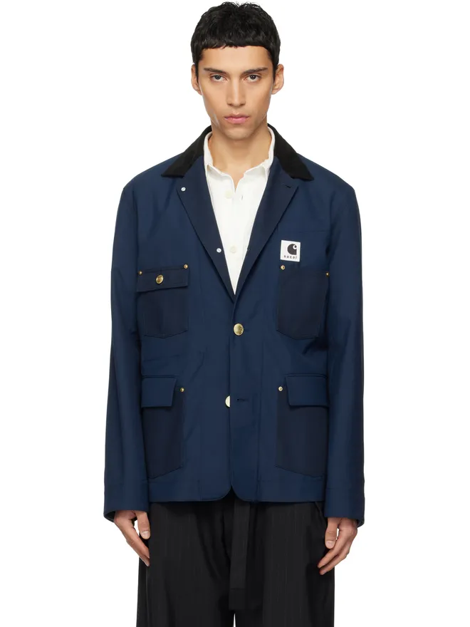 sacai sacai Carhartt WIPエディション Suiting & Duck テーラードジャケットの商品画像