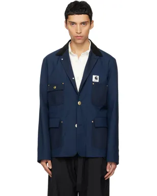 sacai Carhartt WIPエディション Suiting & Duck テーラードジャケット - サムネイル1