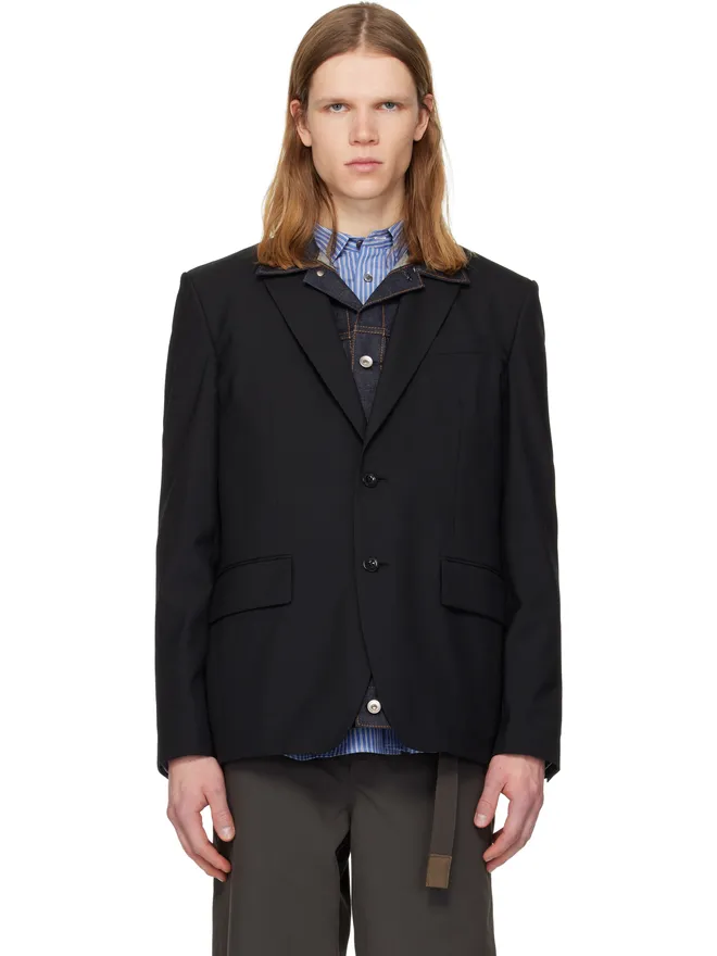sacai sacai Suiting & Denim テーラードジャケットの商品画像