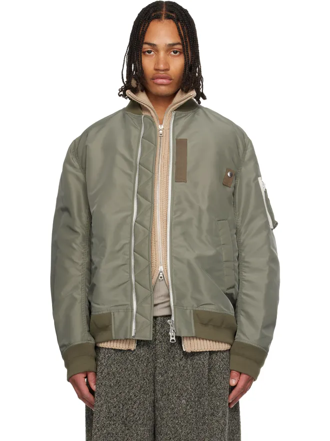 sacai sacai ナイロンツイル ブルゾン ボンバージャケットの商品画像