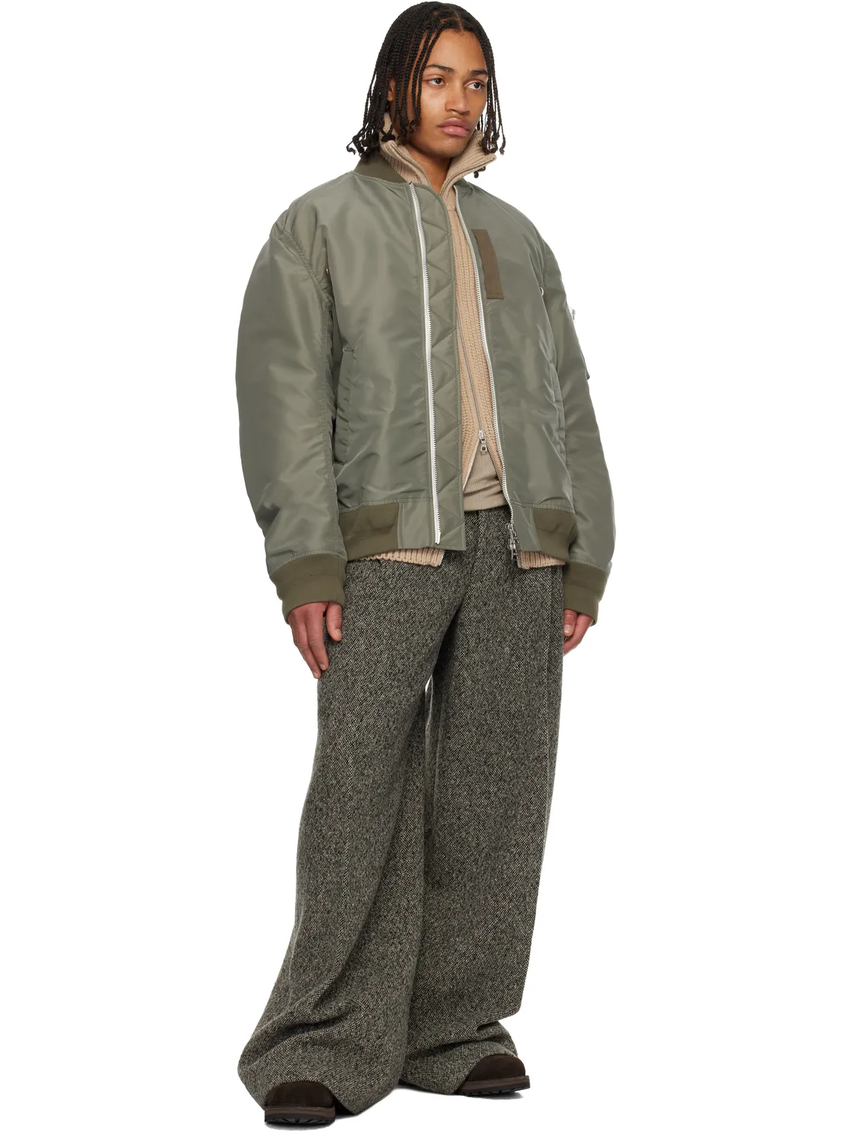 sacai ナイロンツイル ブルゾン ボンバージャケット - 画像4