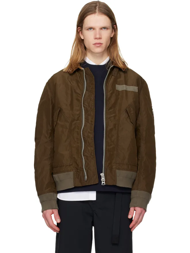 sacai sacai Treated Nylon Twill ボンバージャケットの商品画像