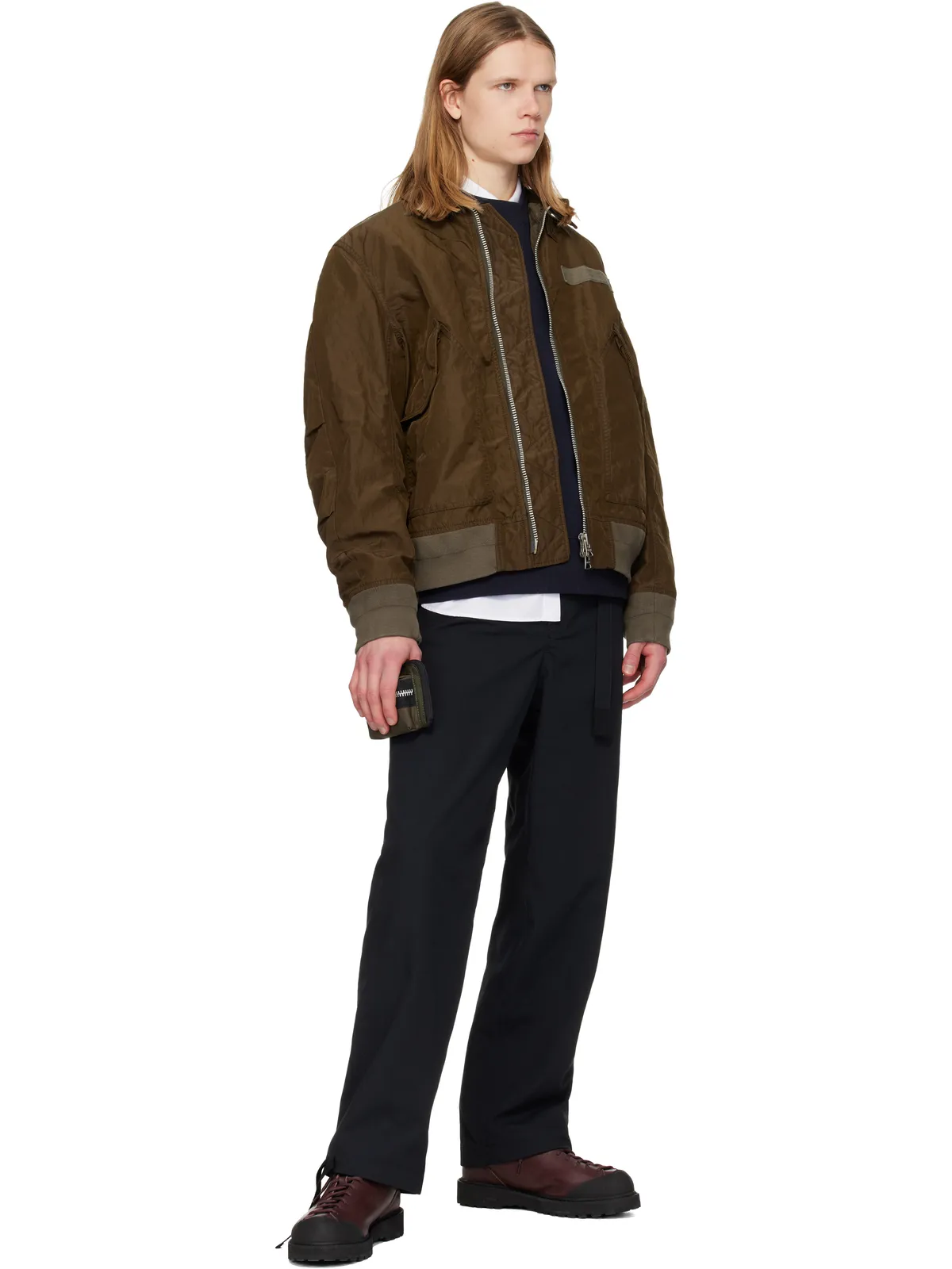sacai Treated Nylon Twill ボンバージャケット - 画像4