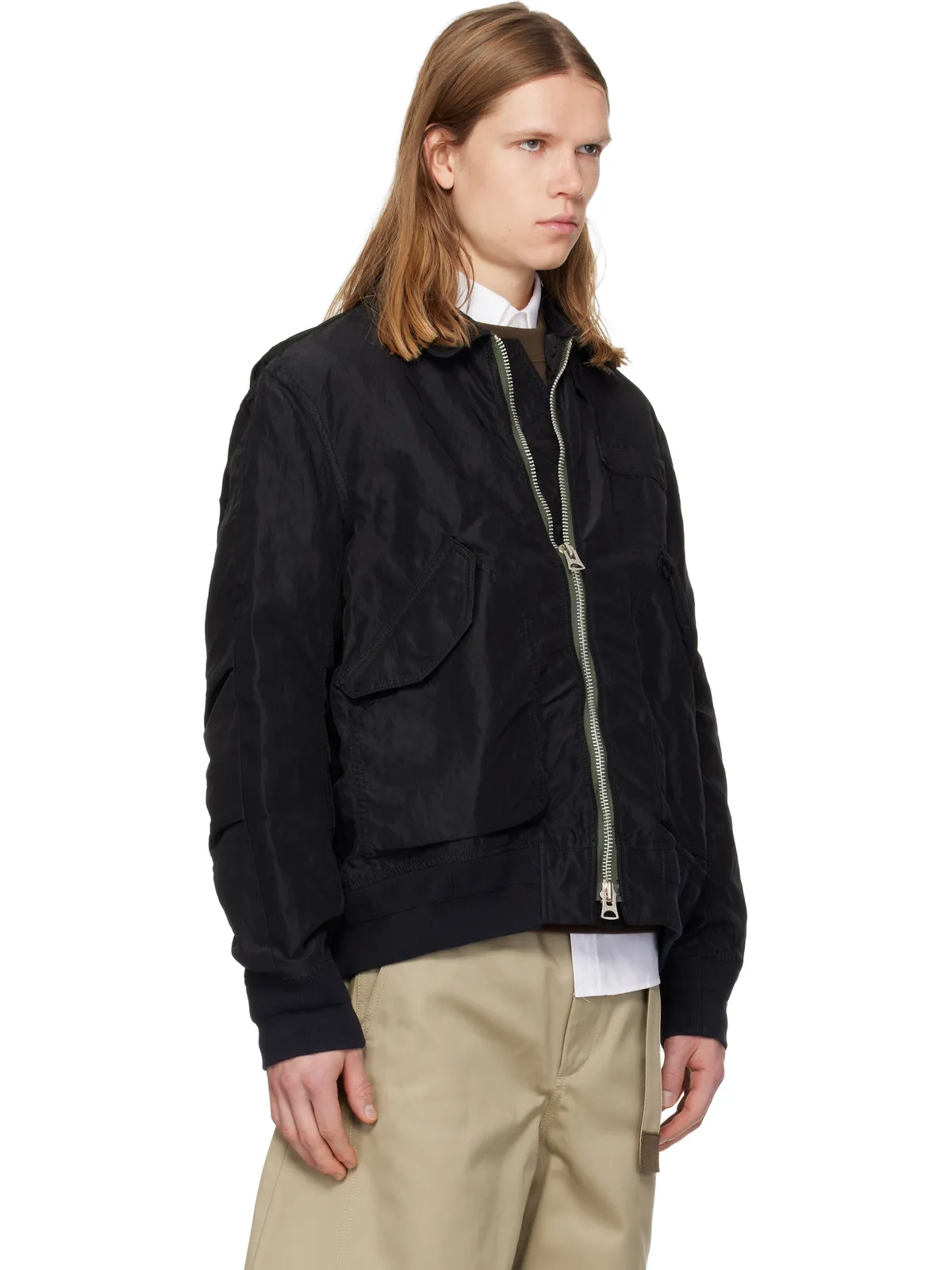 sacai Treated Nylon Twill ブルゾン ボンバージャケット - 画像2