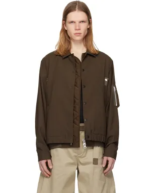 sacai Suiting & Nylon Twill ボンバージャケット - サムネイル1
