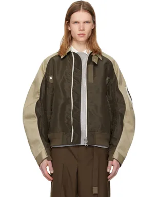 sacai Cotton Chino & Nylon Twill ボンバージャケット - サムネイル1