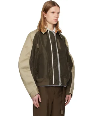 sacai Cotton Chino & Nylon Twill ボンバージャケット - サムネイル2
