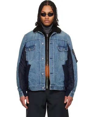 sacai Nylon Twill & Denim ジャケット - サムネイル1