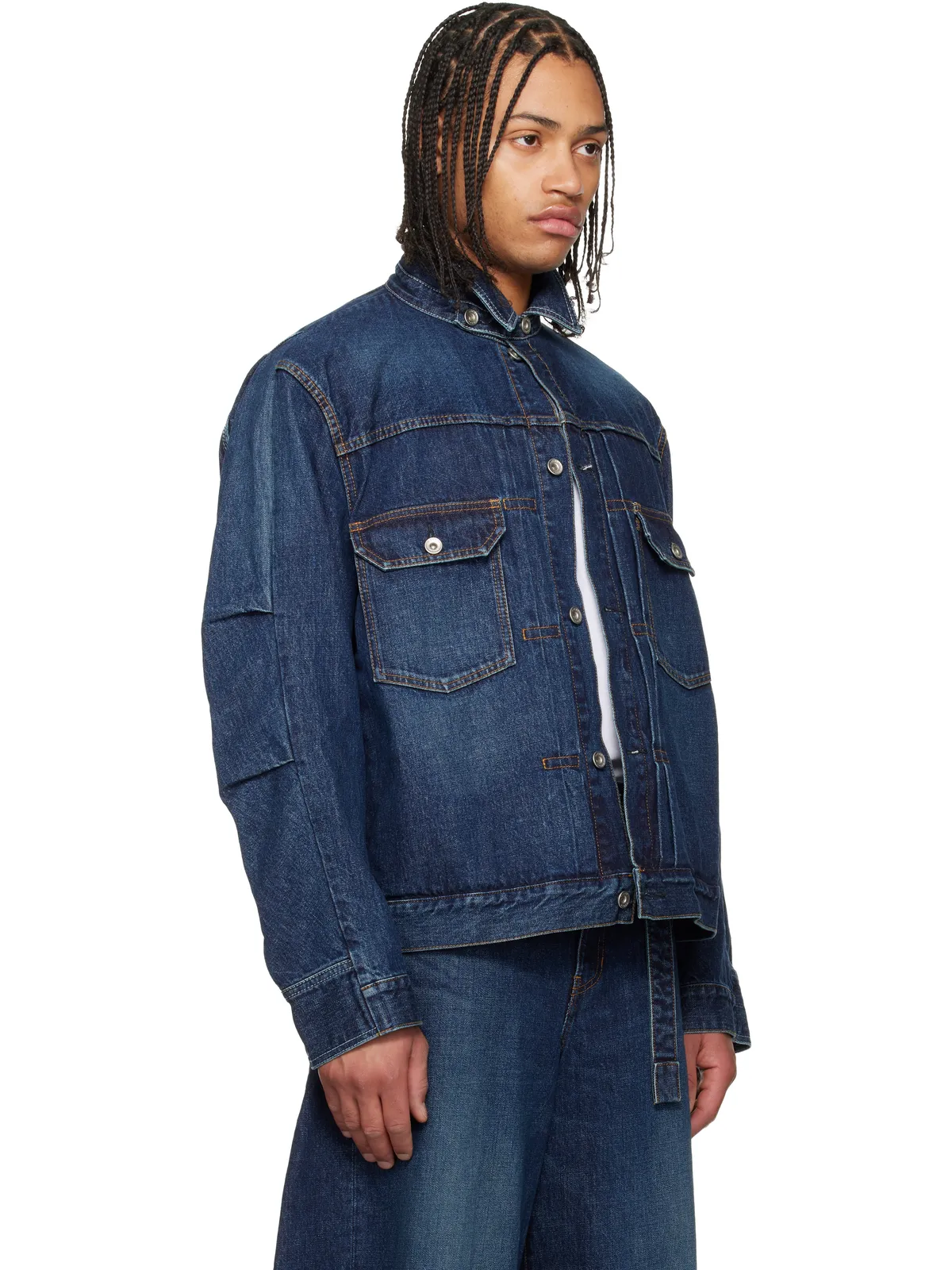 sacai フェード デニムジャケット - 画像2