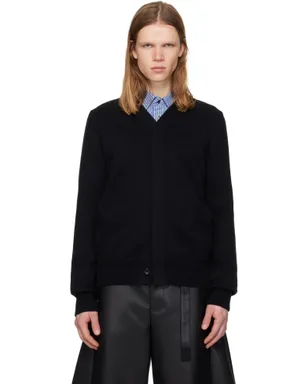 sacai コットン カシミヤ ニットカーディガン - サムネイル1