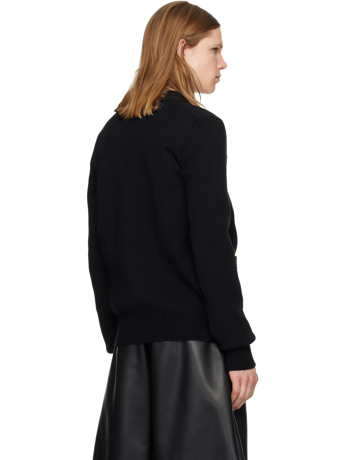 sacai コットン カシミヤ ニットカーディガン - 画像3