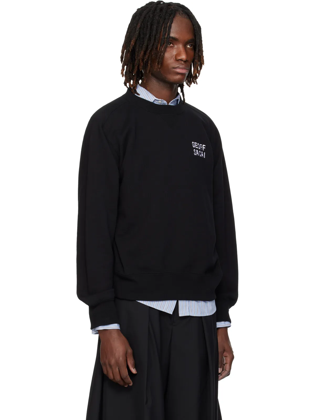 sacai 'geoff sacai' Embroidery プルオーバー スウェットシャツ - 画像2