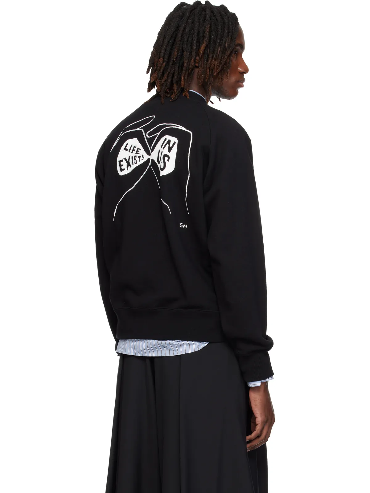 sacai 'geoff sacai' Embroidery プルオーバー スウェットシャツ - 画像3