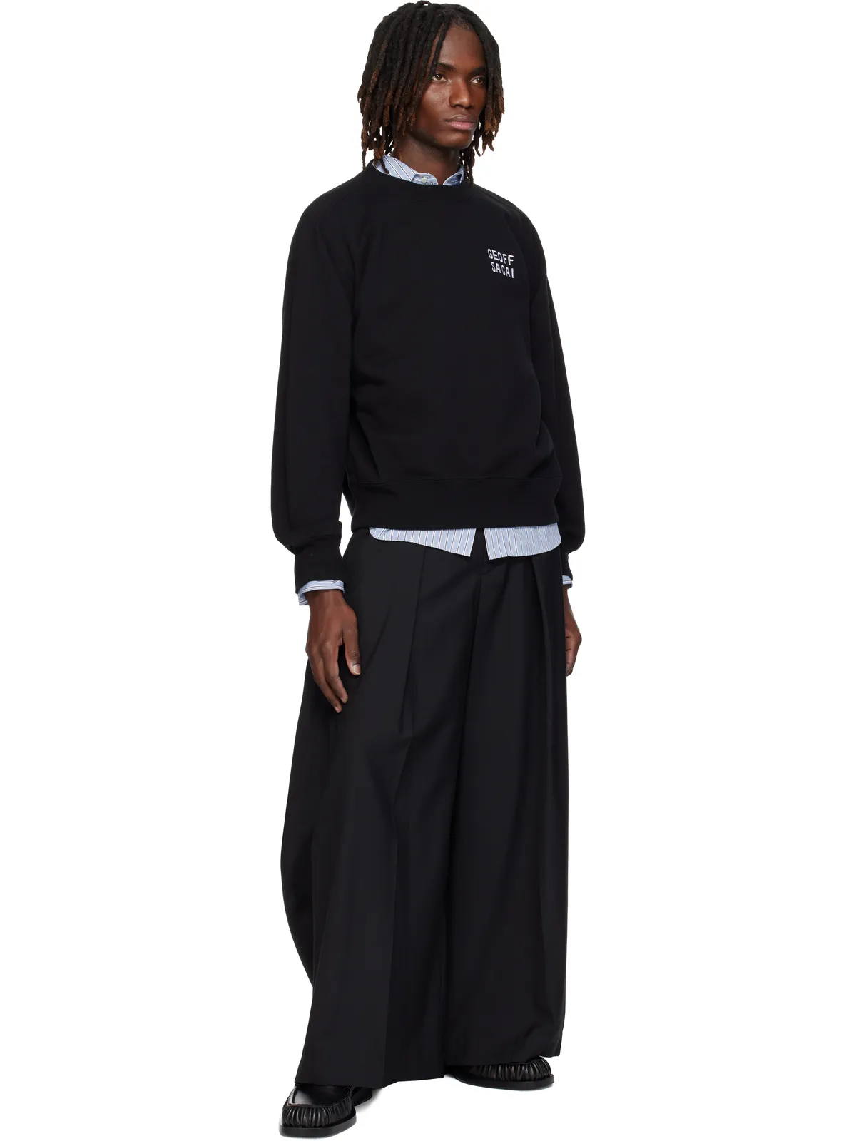 sacai 'geoff sacai' Embroidery プルオーバー スウェットシャツ - 画像4