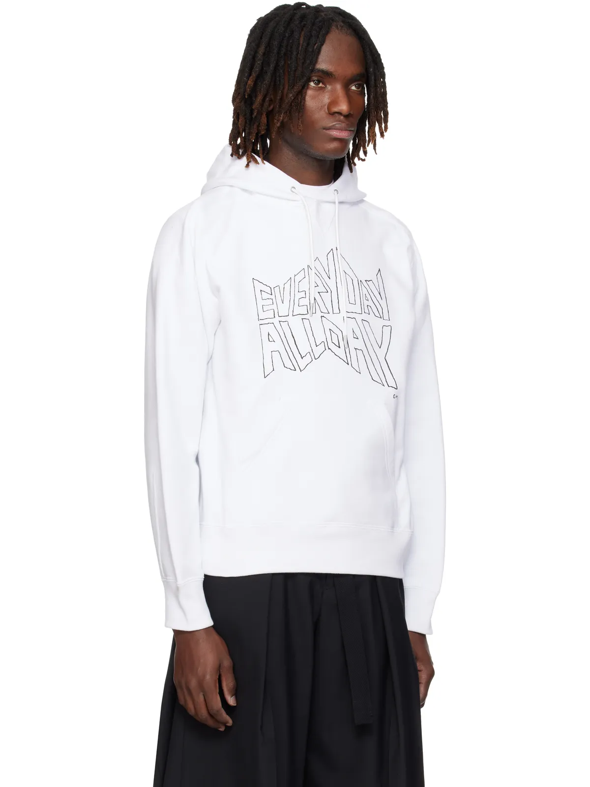sacai 'geoff sacai' プリント フーディ - 画像2