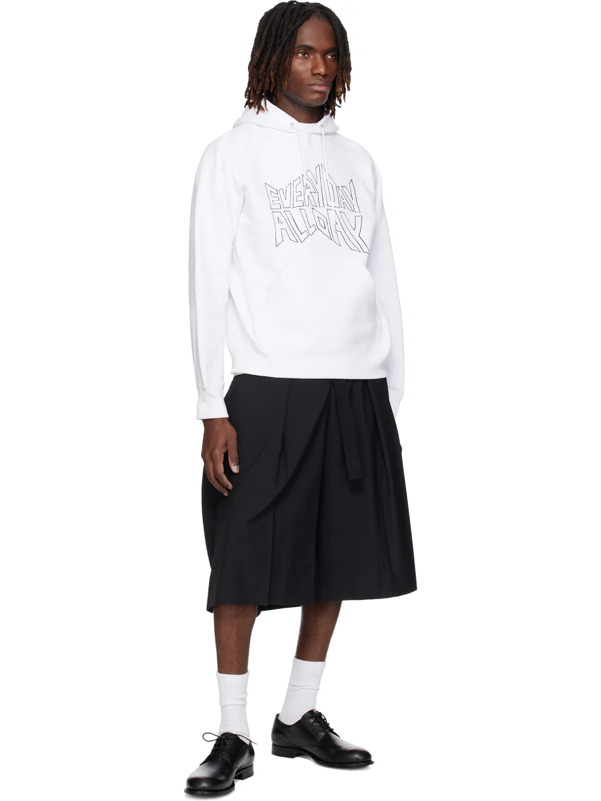 sacai 'geoff sacai' プリント フーディ - 画像4