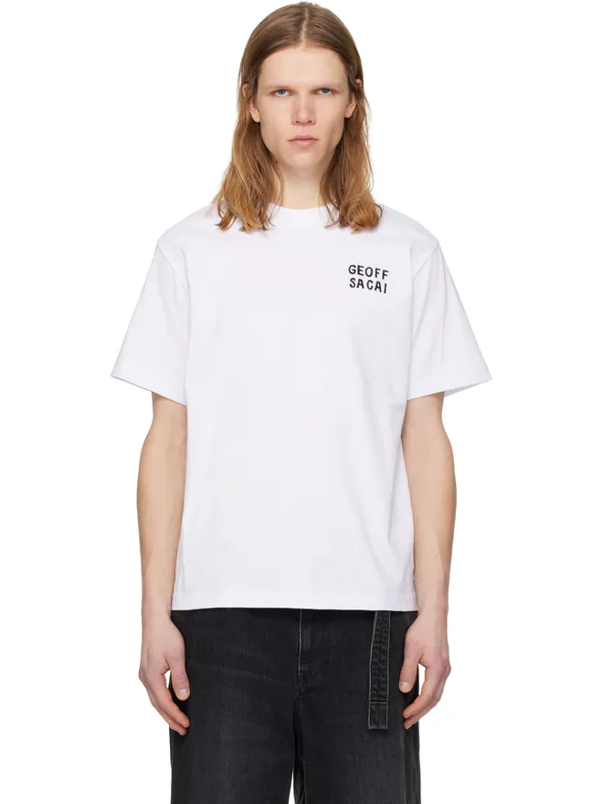 sacai sacai 'geoff sacai' エンブロイダリー Tシャツの商品画像