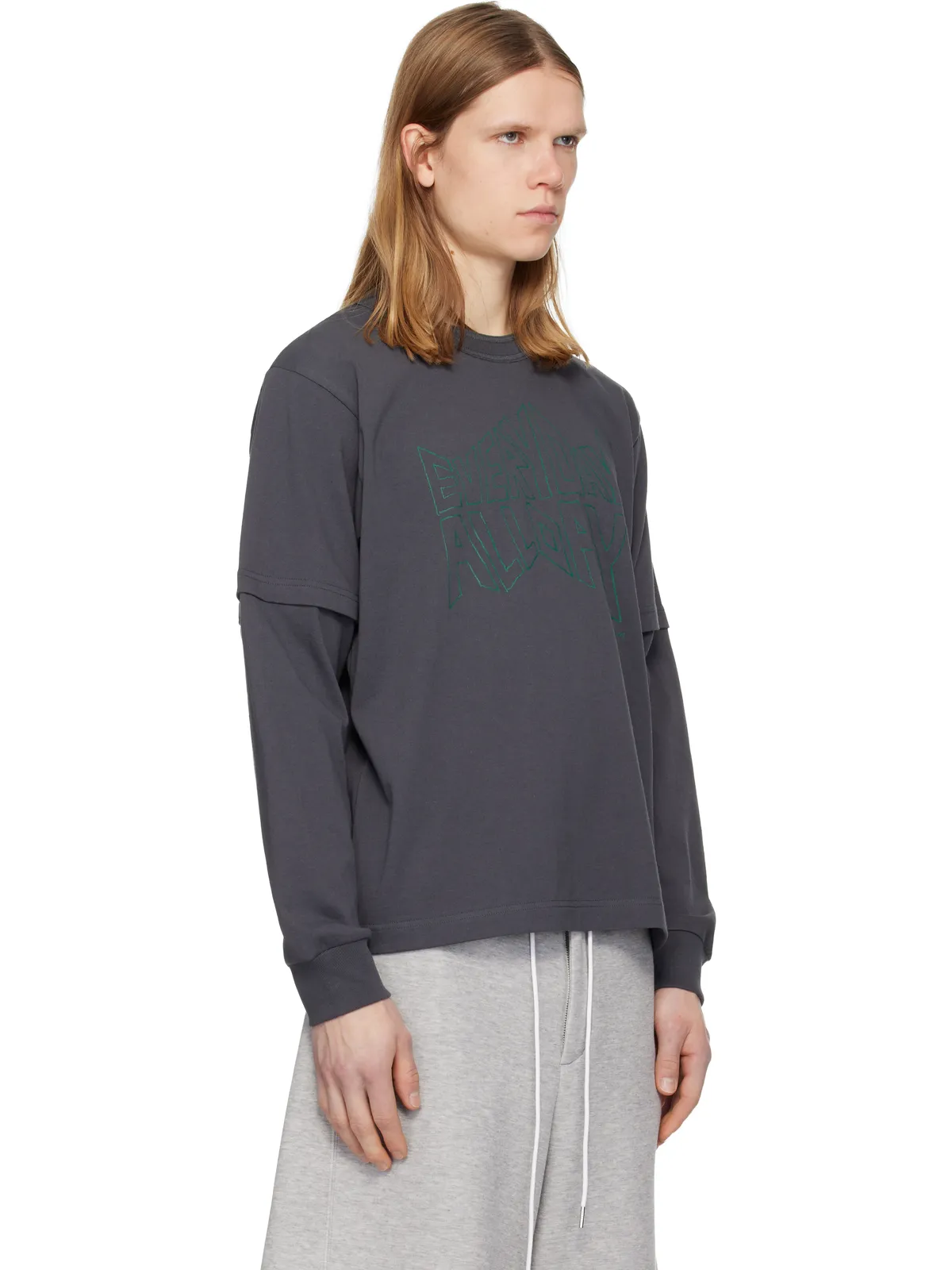 sacai 'geoff sacai' プリント 長袖Tシャツ - 画像2