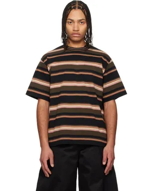 sacai ホリゾンタルストライプ Tシャツ - サムネイル1