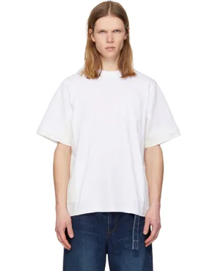 sacai Cotton Jersey & Light Weight Denim Tシャツ - サムネイル1